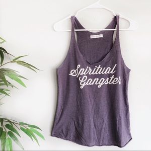 Spiritual Gangster Purple Tank Top
